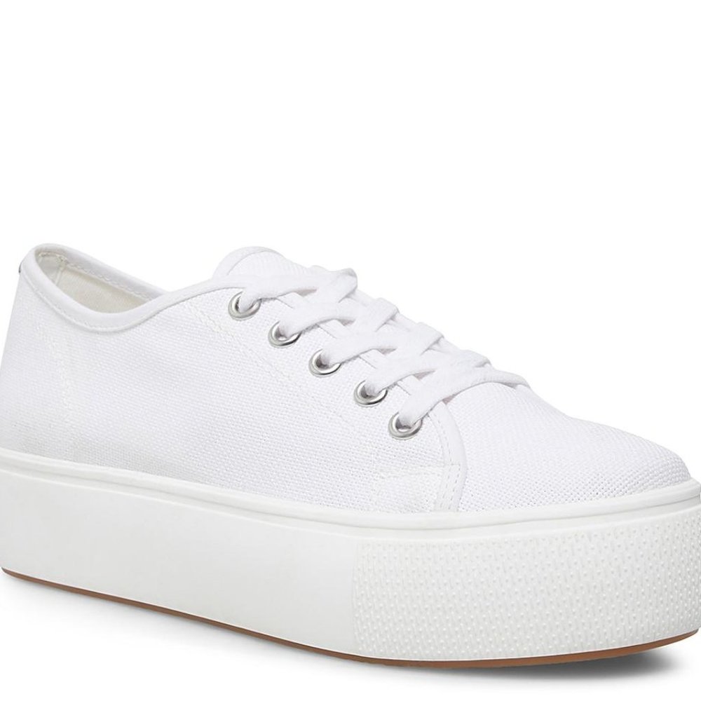 Steve Madden White Platform Sneakers